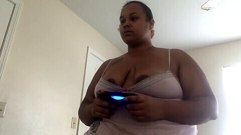 Thick bbw, thick mixed girl, video game porn